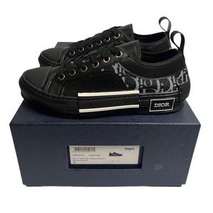 Dior B23 Low Monogram Black White IT38 W38 Women Low Trainers